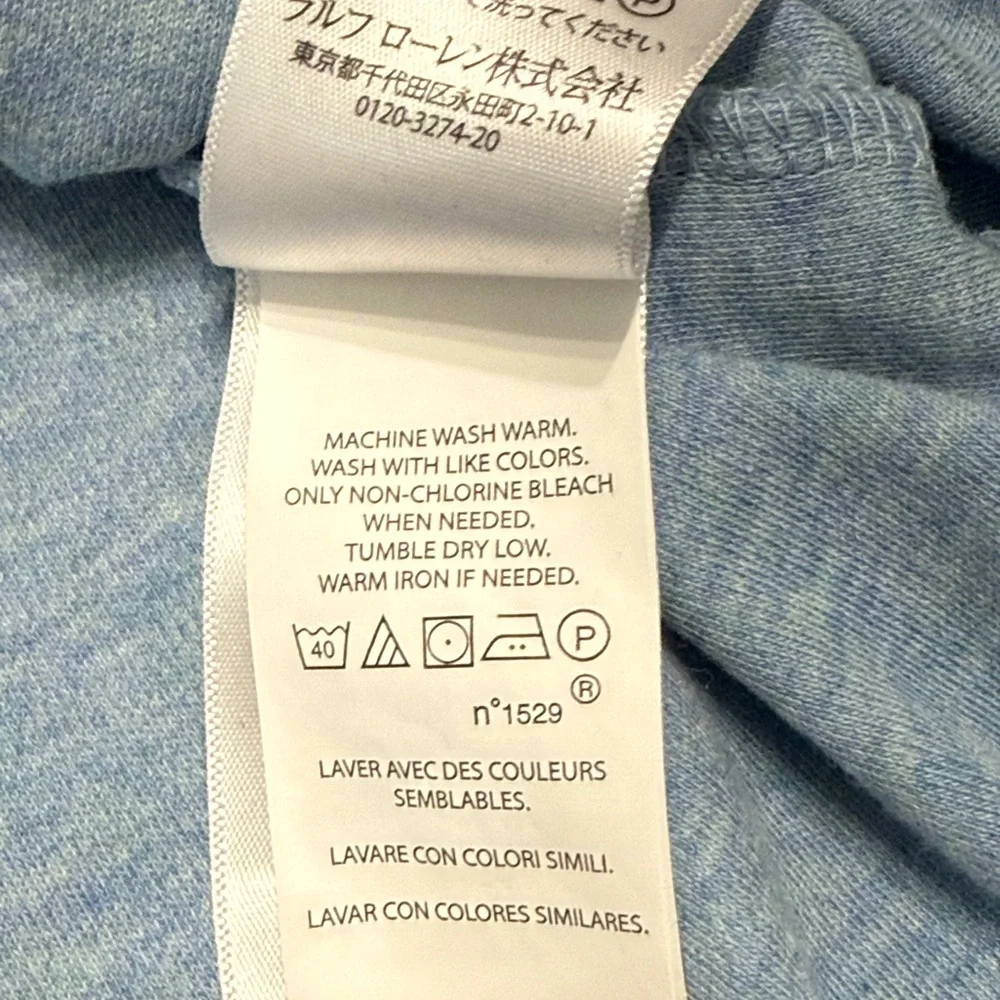 Polo Ralph Lauren Polo Shirt Men’s Sz M Heather Blue Preppy Classic Casual